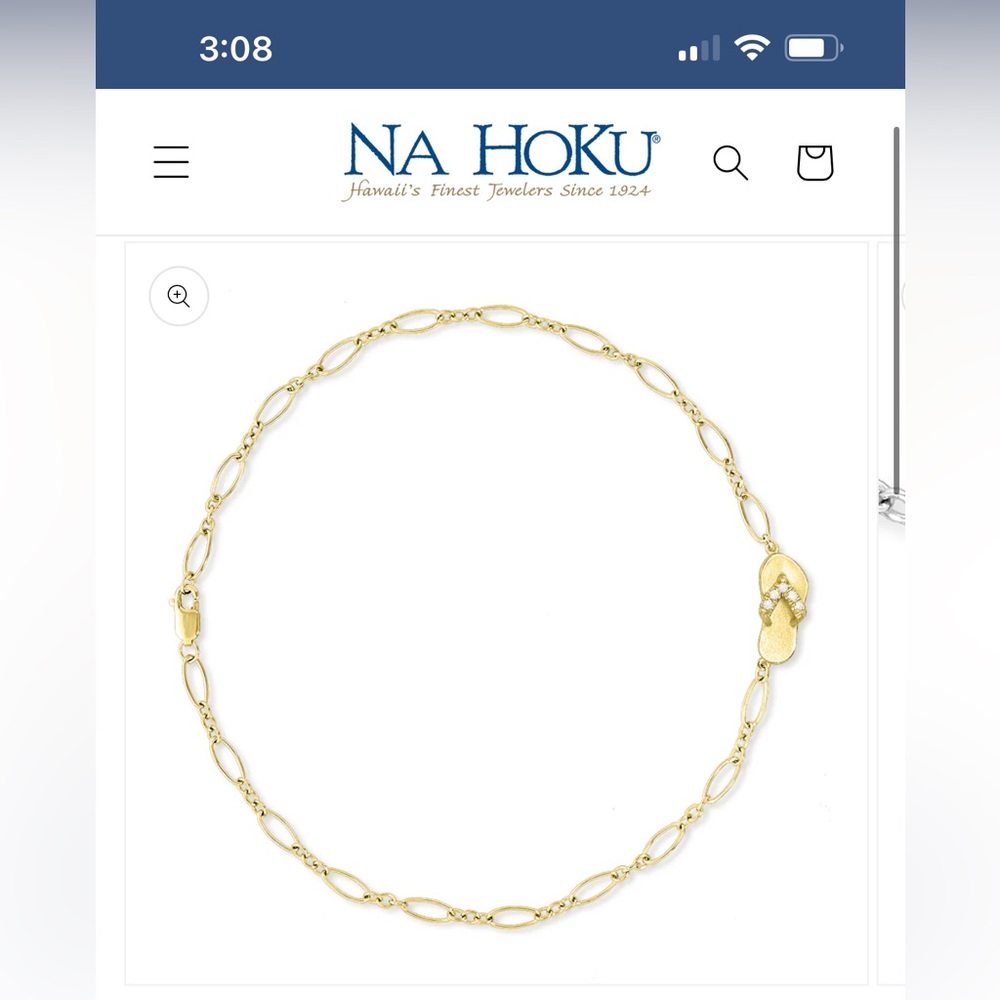 Na Hoku Hawaiian Slipper Anklet